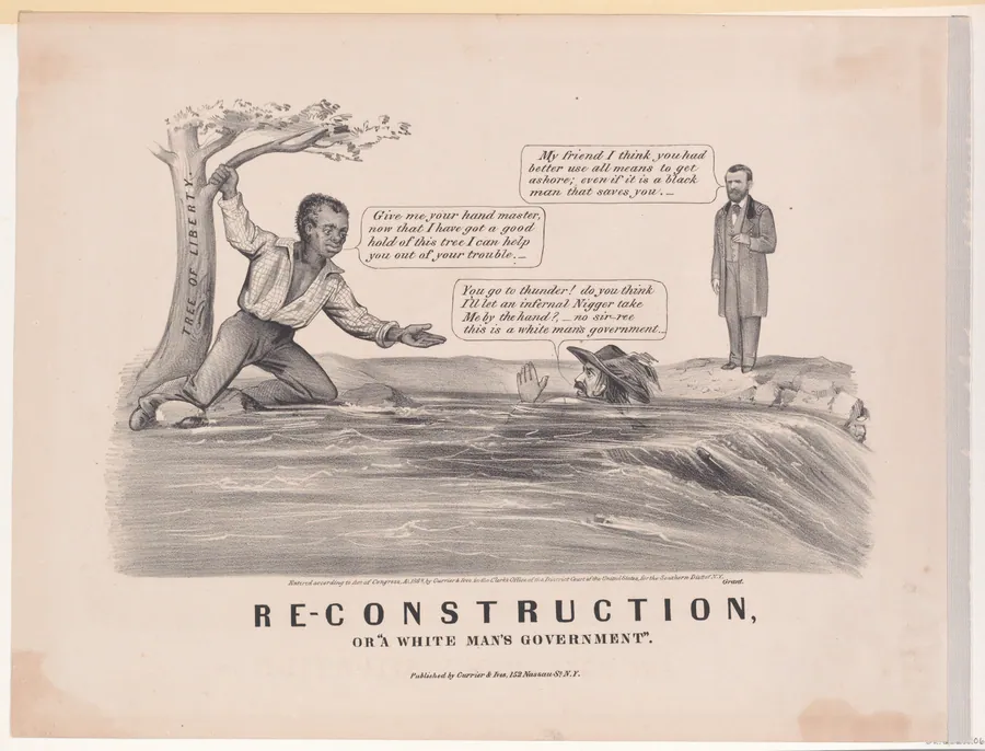 Re-Construction, or "A White Man's Govenment" by Currier & Ives