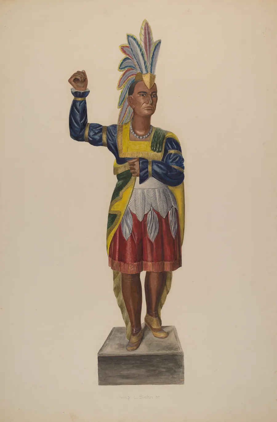 Cigar Store Indian by Irving L. Biehn