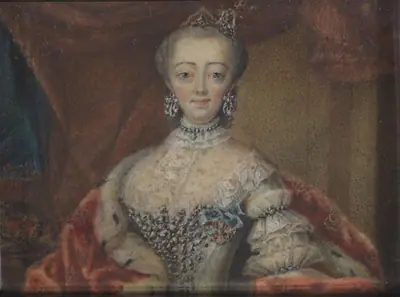 Portræt af Christian VI's dronning Sophie Magdalene