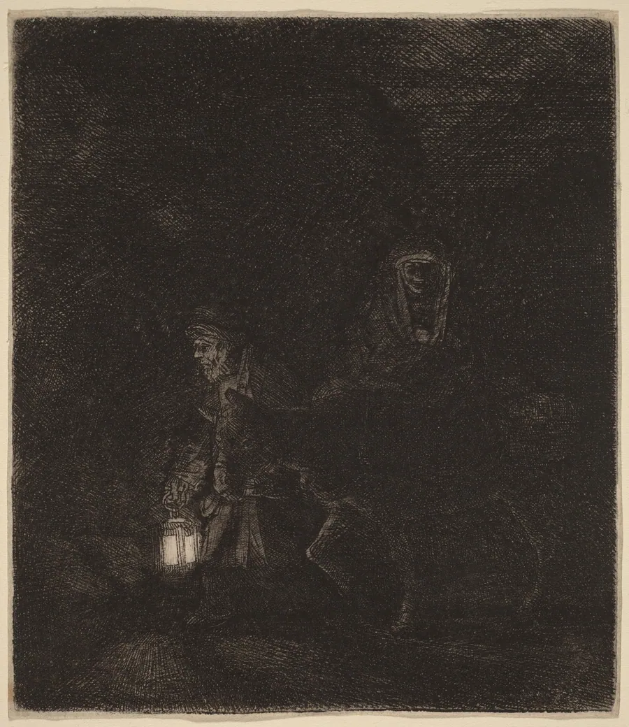 The Flight into Egypt by Rembrandt van Rijn