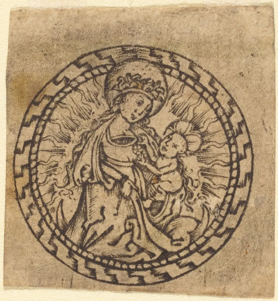 Madonna and Child by Master with the Flower Borders