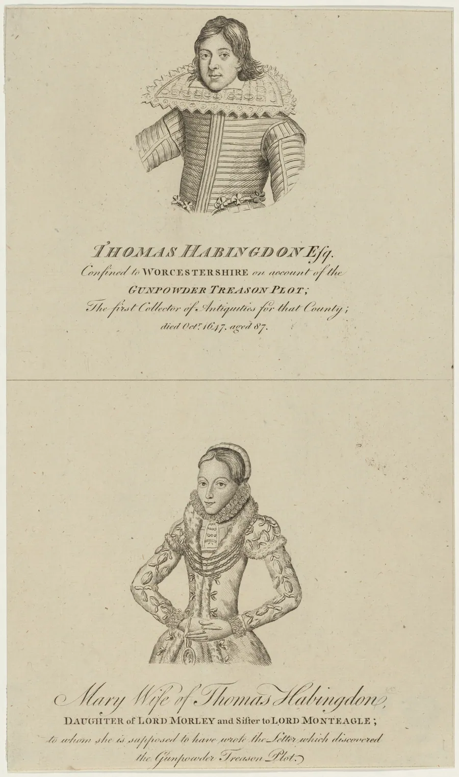 Mary, Wife of Thomas Habingdon by Unknown 19th Century