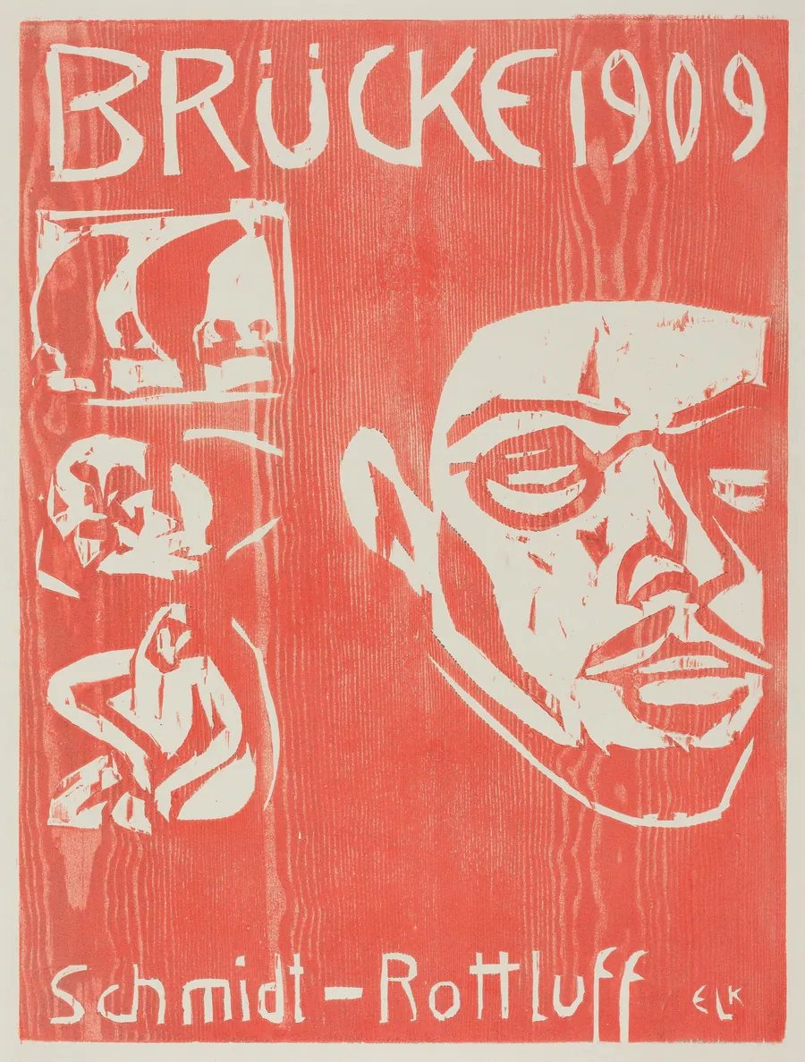 Cover of the Fourth Yearbook of the Artist Group the Brucke by Ernst Ludwig Kirchner