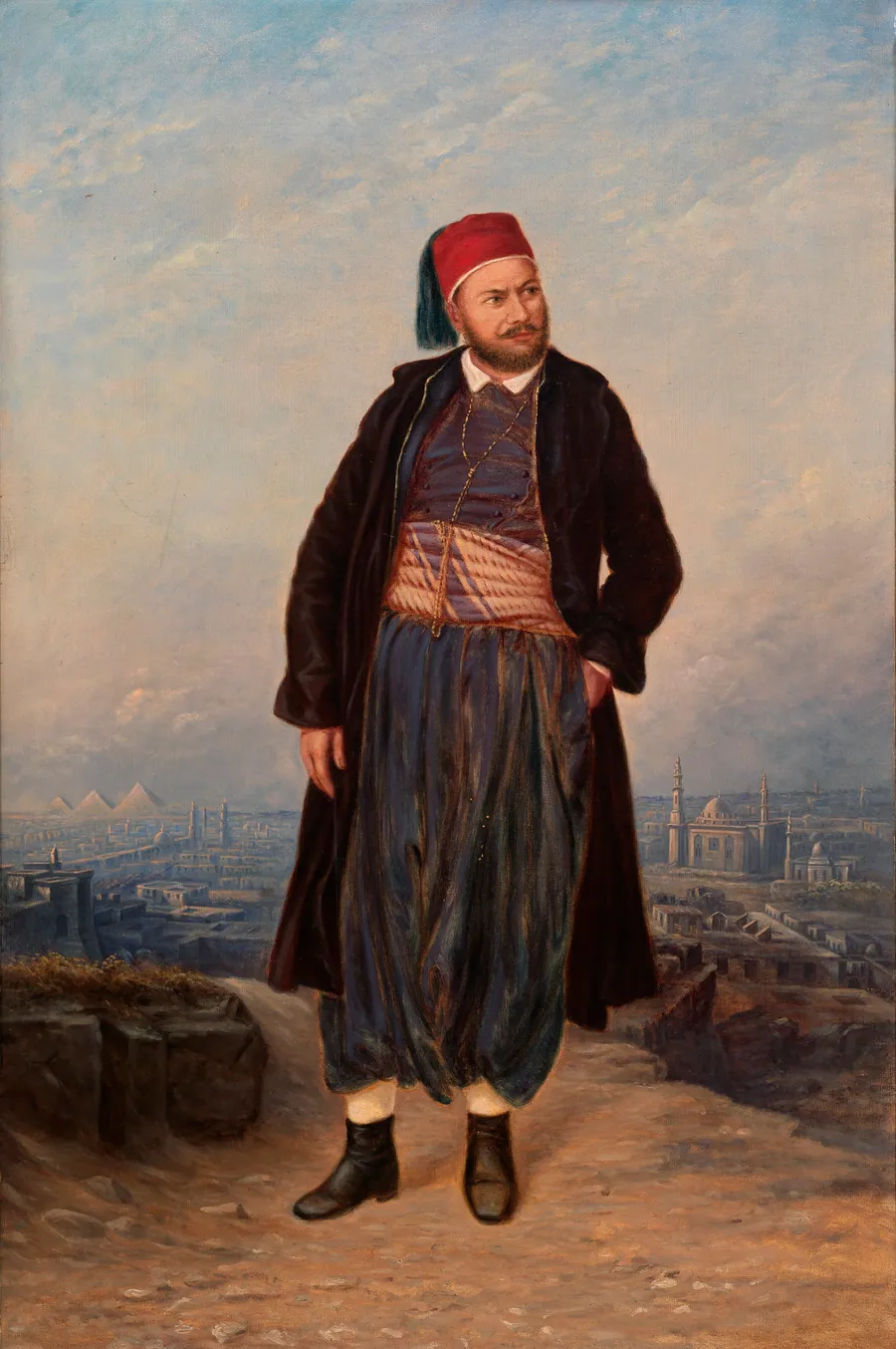 Modern Egyptian by Antonion Zeno Shindler, 1813 Bulgaria-died Washington, DC 1899