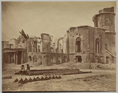 The Residency From the Front, Showing the Room in Which Sir Henry Lawrence was Killed