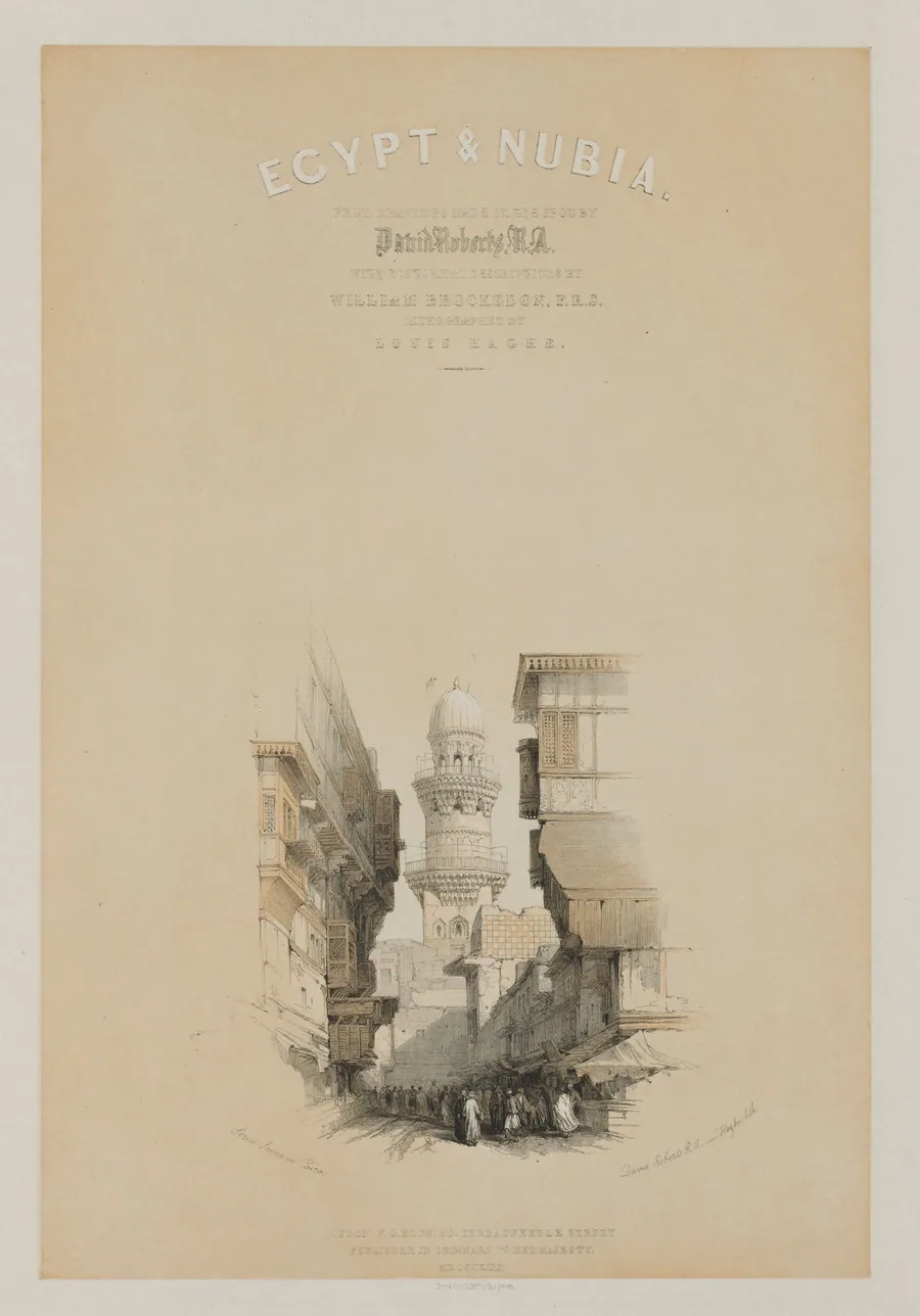 Egypt and Nubia, Volume I: Title Page by Louis Haghe