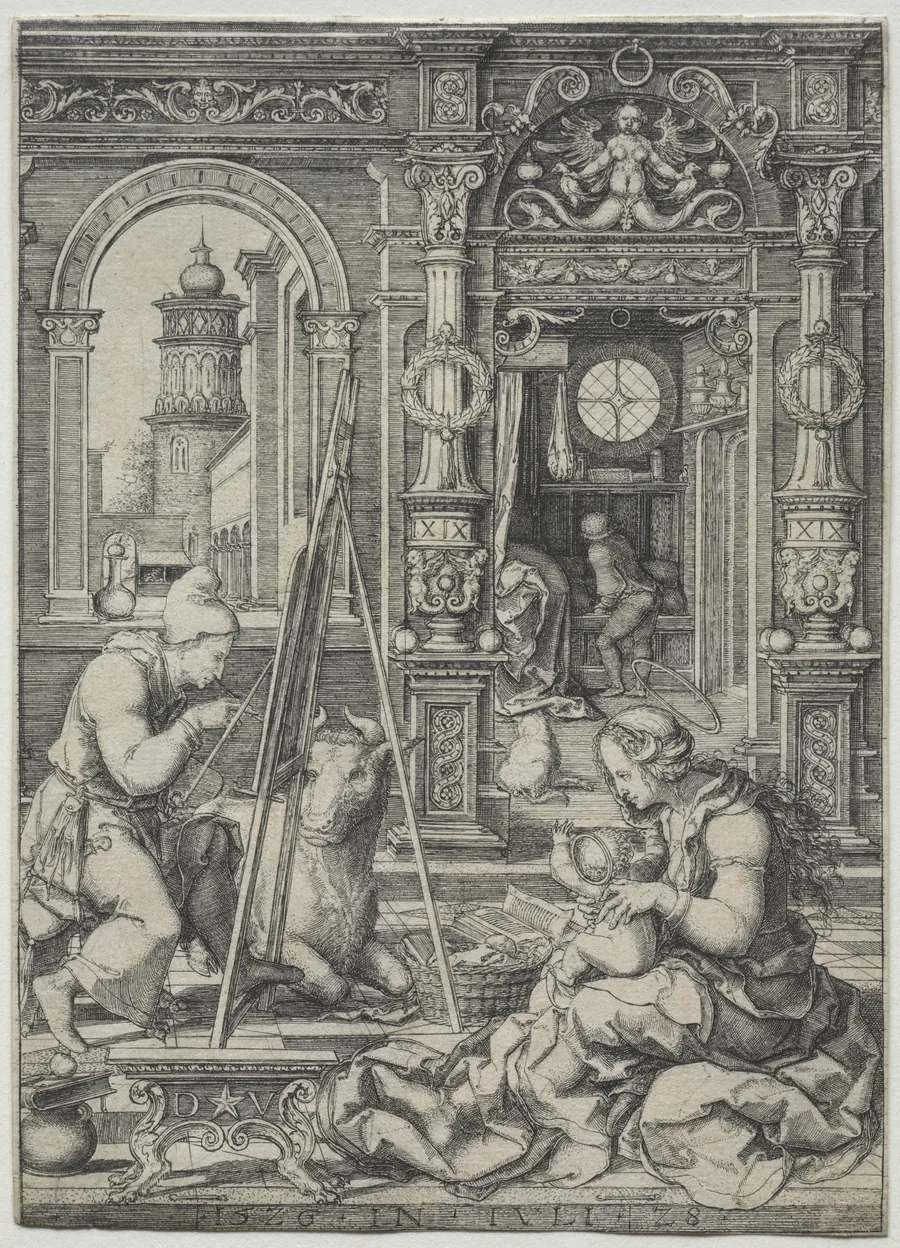 St. Luke Painting the Virgin by Dirk Vellert