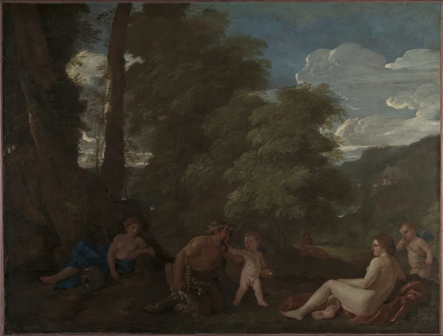 Nymphs and a Satyr (Amor Vincit Omnia) by Nicolas Poussin