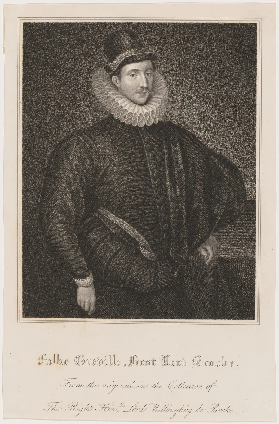 Fulke Greville, First Lord Brooke, Poet by Unknown 19th Century