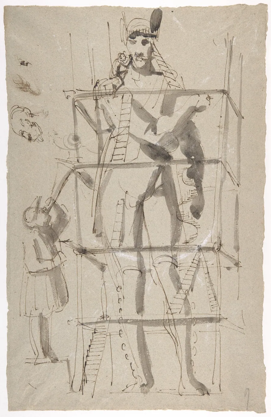 Sculptor at Work on a Colossal Statue by Carl August Ehrensvärd