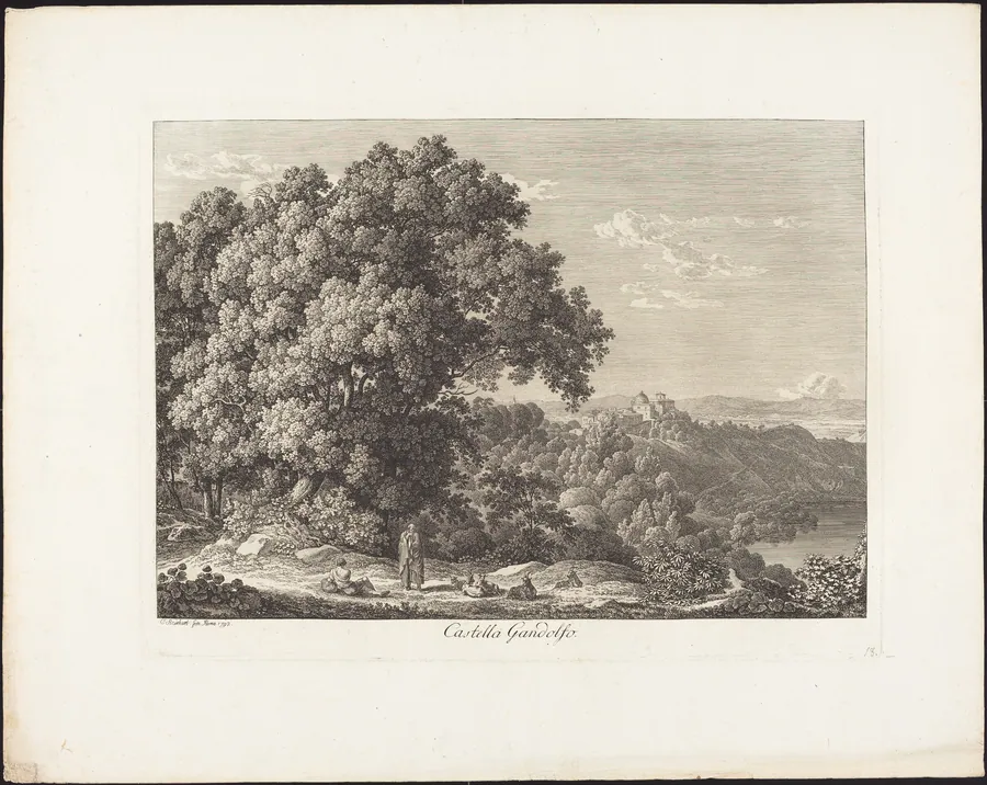 Castella Gandolfo by Johann Christian Reinhart