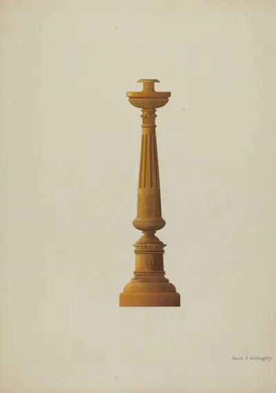 Wooden Candlestick