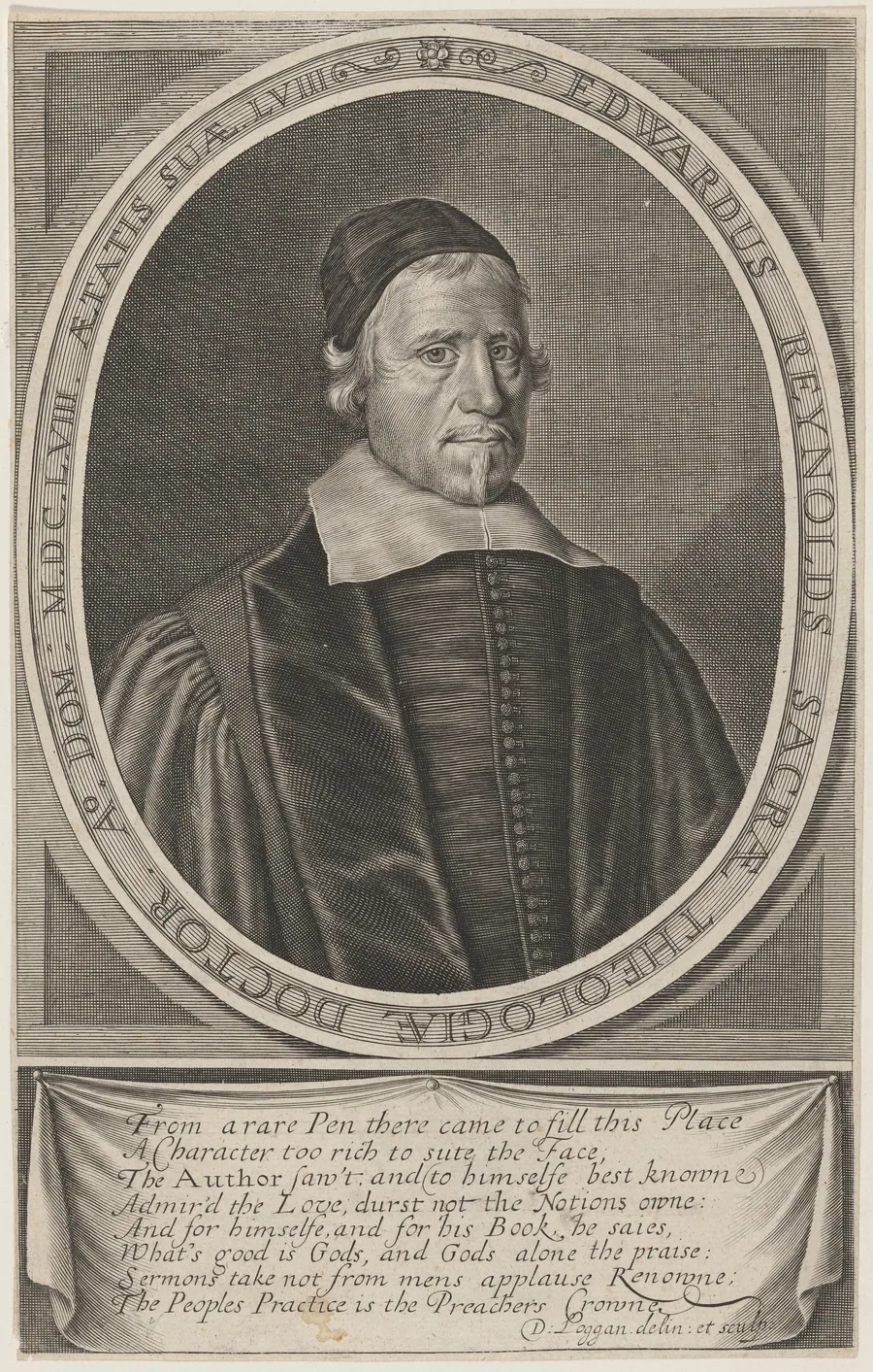 Edward Reynolds, Bishop of Norwich by David Loggan