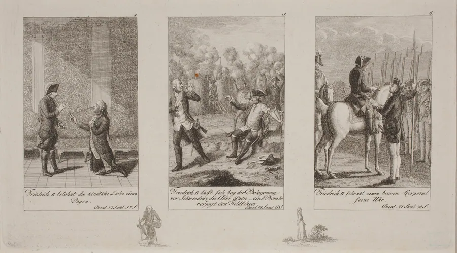 Anecdotes of King Frederik II by Daniel Nikolaus Chodowiecki