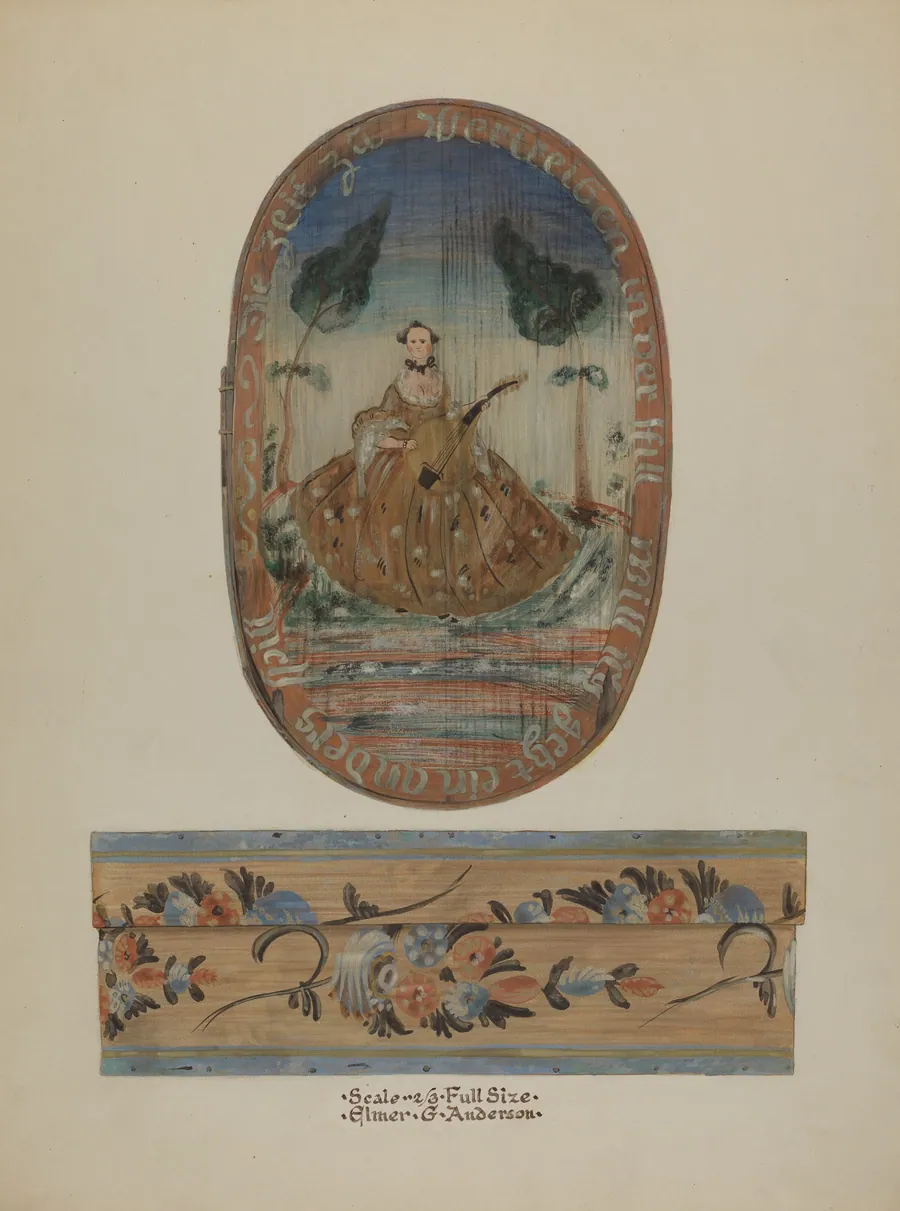 Pa. German Bandbox by Elmer G. Anderson