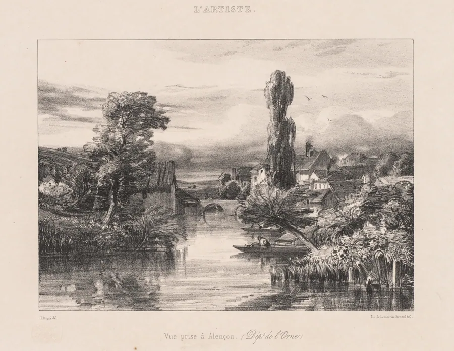 View taken at Alençon (Vue Prise à Alençon) by Jules Dupré
