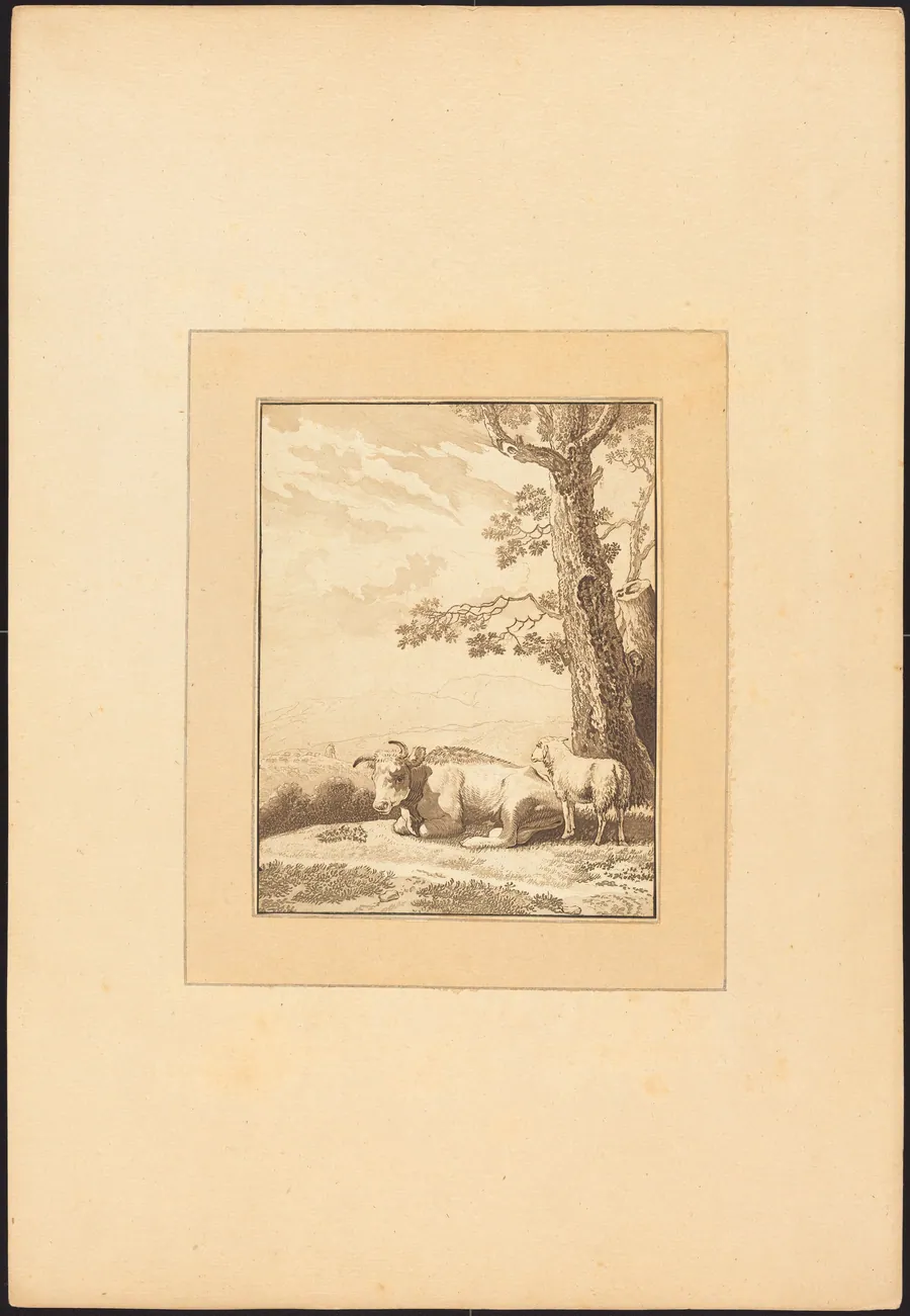 Cow Resting by Regina Schönecker