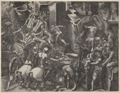 The Fall of Troy and the Escape of Aeneas
