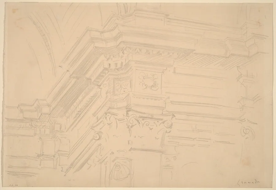 Capilla Real Entablature, Granada by John Singer Sargent
