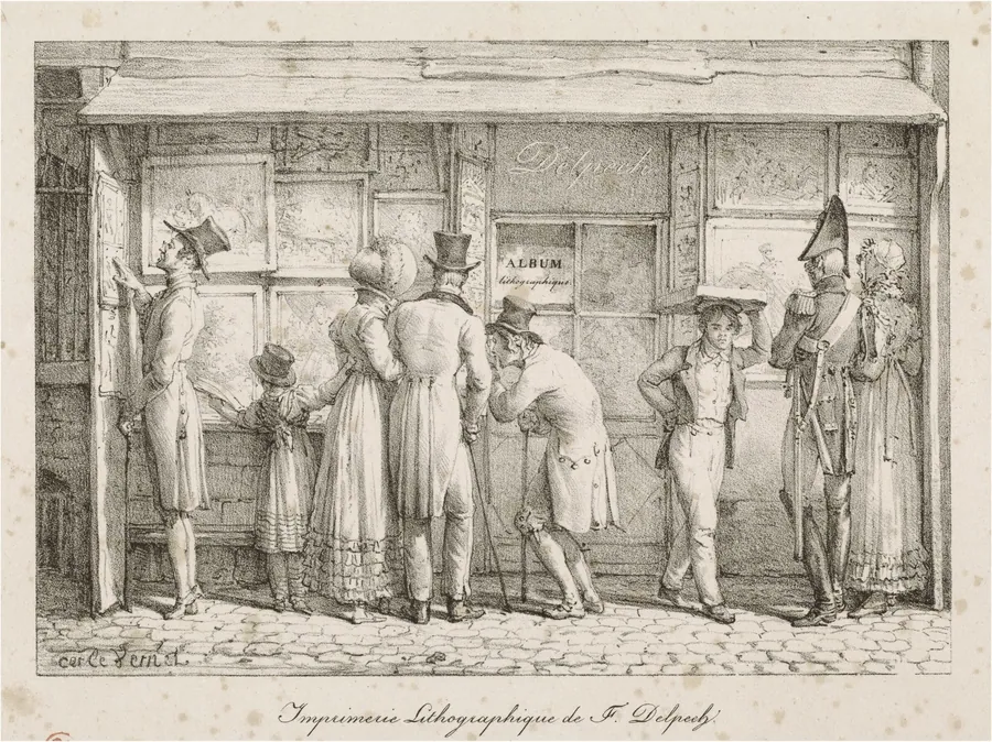 Imprimerie lithographique de F. Delpech (Lithographic Printing House of F. Delpech) by Carle Vernet