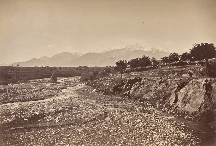 Safed Sang River and Old Bridge by John Burke