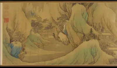 Traveling at dawn in the snowy foothills 《雪麓早行圖》