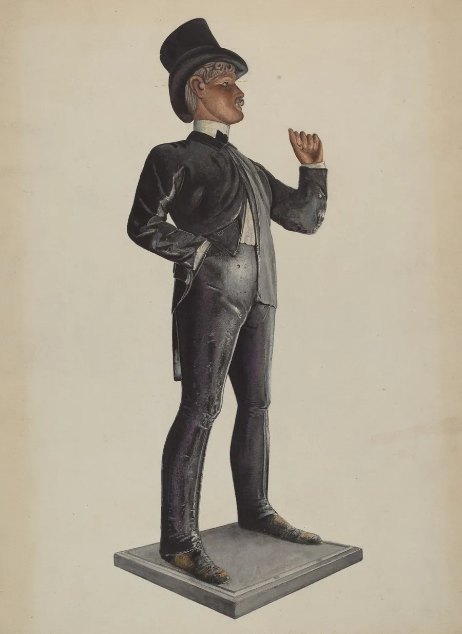 Tobacco Store - Male Figure by Donald Donovan