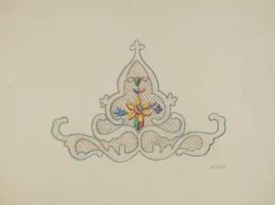 Motif of Wedding Dress Inset
