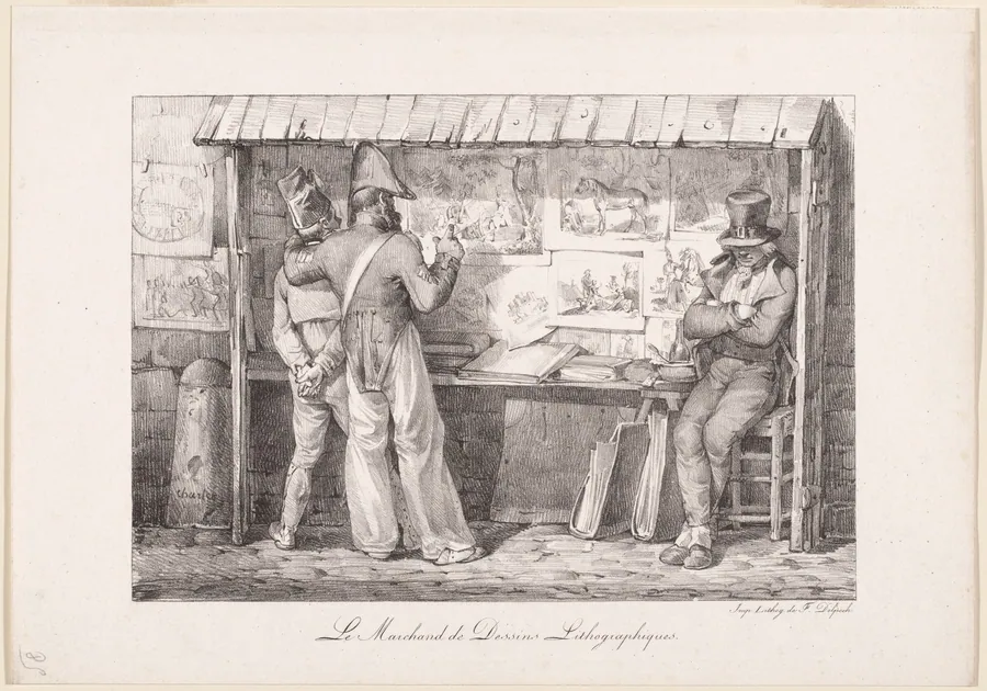 Le Marchand de dessins lithographiques (The Lithograph Seller) by Nicolas-Toussaint Charlet