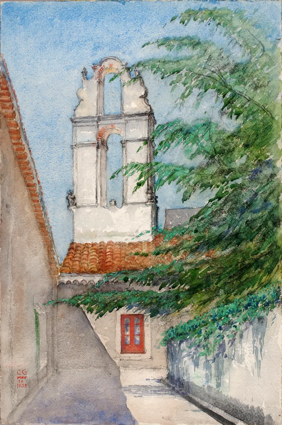Bell Tower, Hotel San Dominico (Old Monastery, Taormina, Sicily) by Cass Gilbert, born Zanesville, OH 1858-died Brockenhurst, England 1934