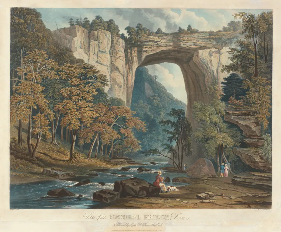 View of the Natural Bridge by William James Bennett