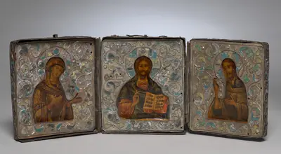 Triptych with Christ, the Virgin, and St. John the Evangelist