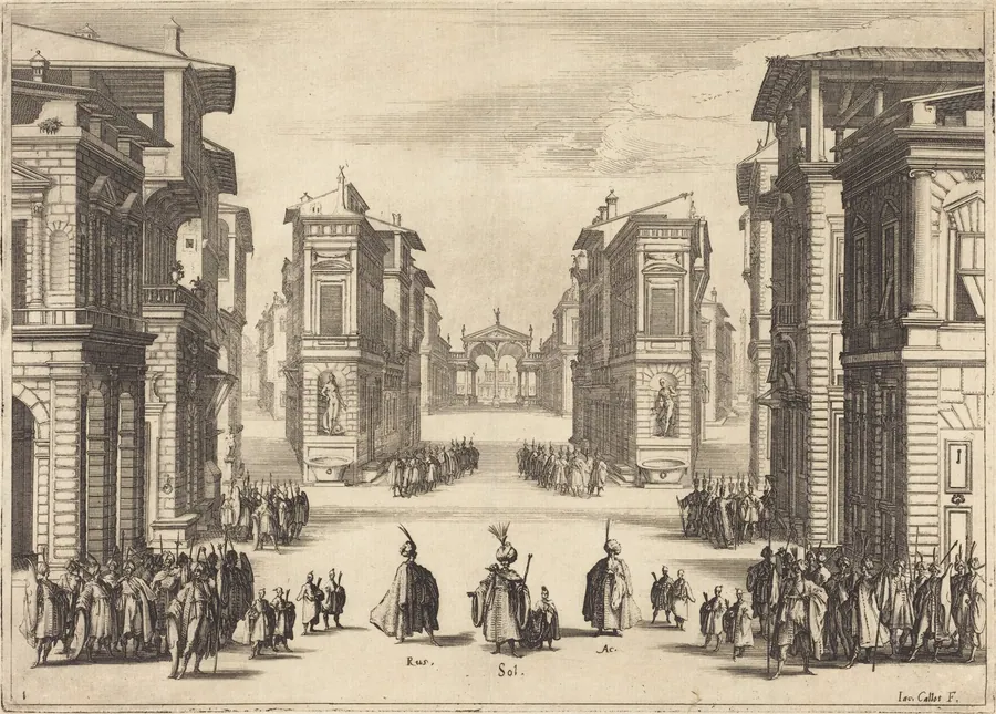 Il Solimano, Act I by Jacques Callot