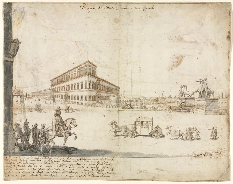 Eighteen Views of Rome: The Quirinale by Lievin Cruyl