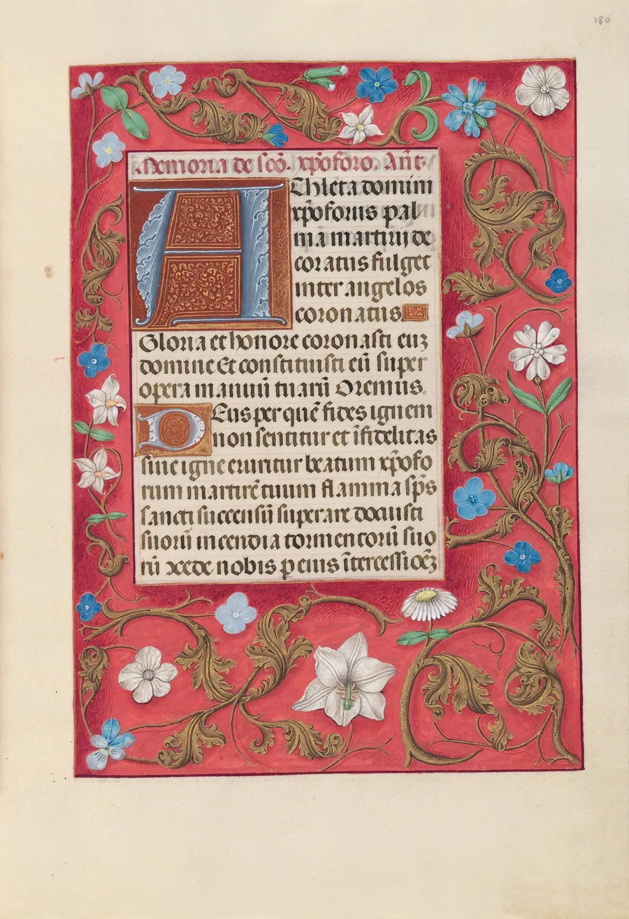Hours of Queen Isabella the Catholic, Queen of Spain:  Fol. 180r by Master of the First Prayerbook of Maximillian