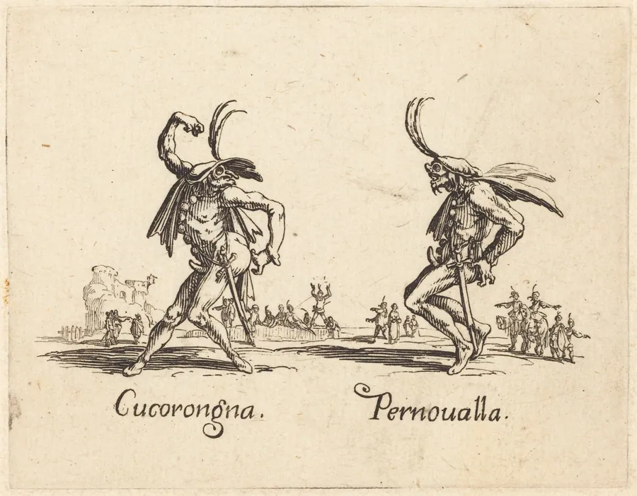 Cucorongna and Pernoualla by Jacques Callot