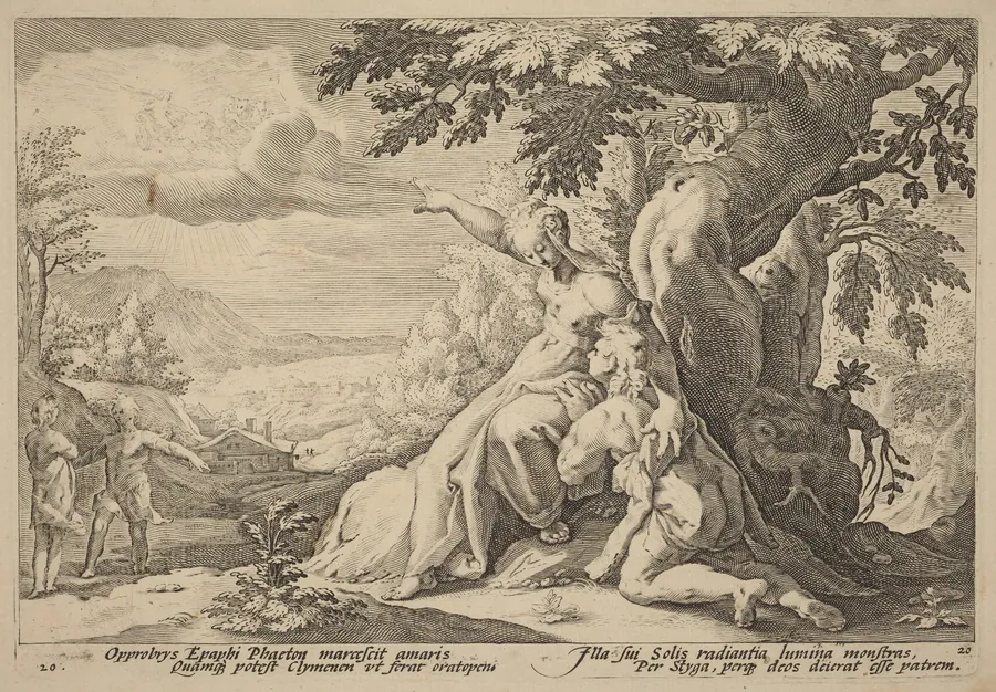 Clymene Urging Phaeton to Find Helios by Hendrick Goltzius