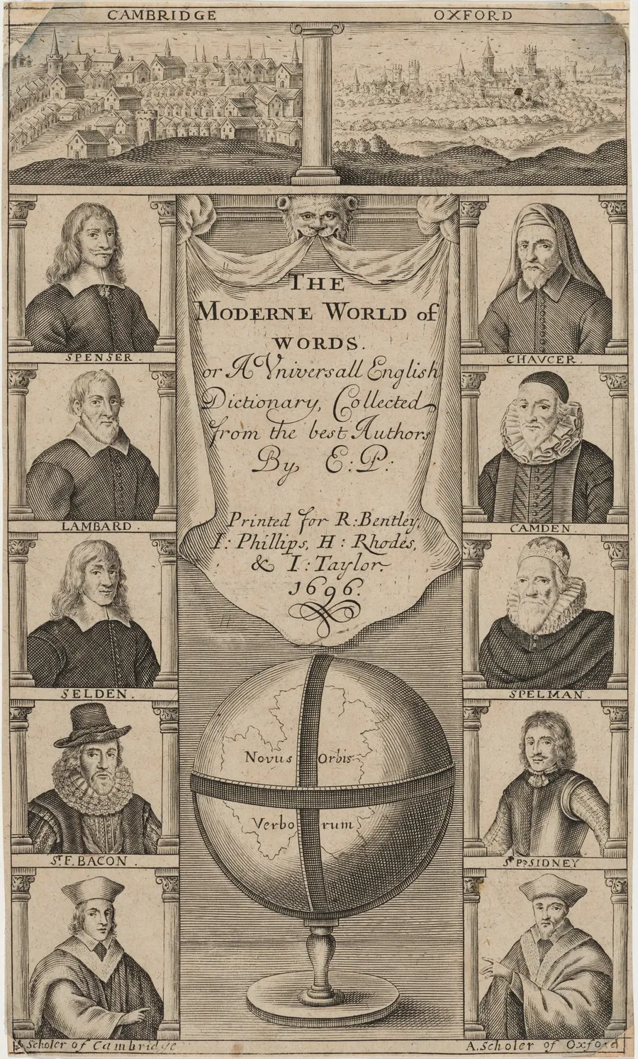 Title Page to the Moderne World of Words, or A Universal English Dictionary by Unknown 19th Century