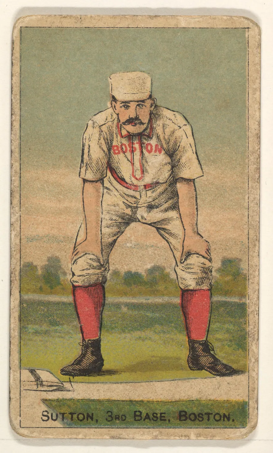 Sutton, 3rd Base, Boston, from the Gold Coin series (N284) for Gold Coin Chewing Tobacco by D. Buchner & Co., New York