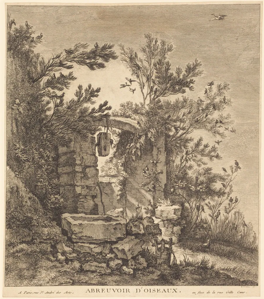 Abreuvoir d'oiseaux (The Birds' Watering Place) by Quentin-Pierre Chedel