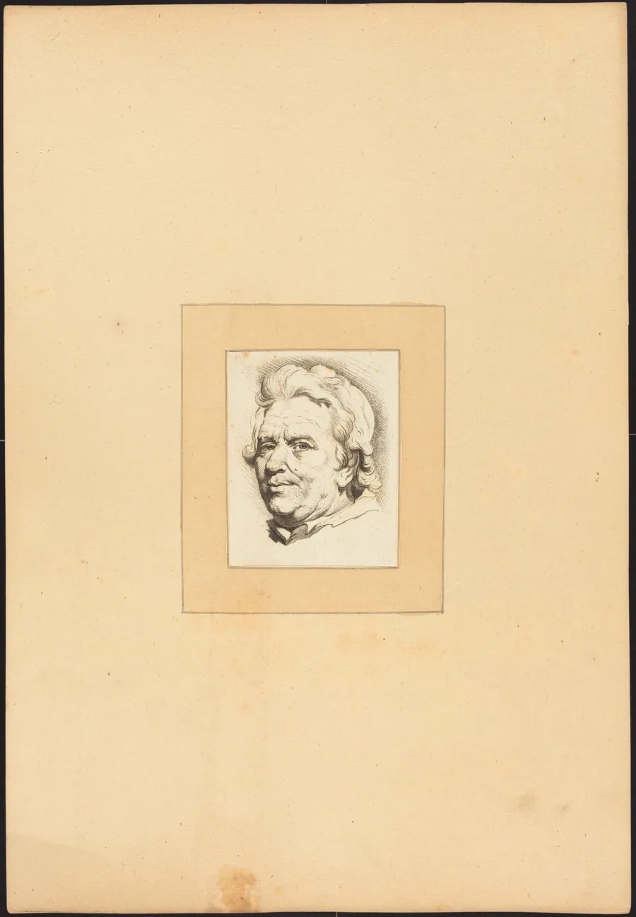 Head of a Man by Johann Gottlieb Prestel