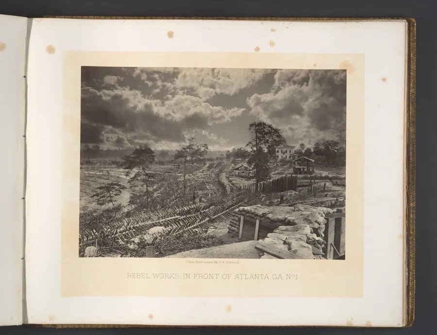Rebel Works in Front of Atlanta, Georgia No. 1 by George N. Barnard