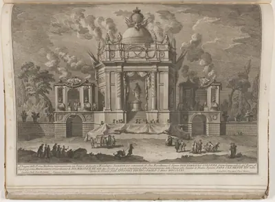 The Prima Macchina for the Chinea of 1771: The Temple of Asclepius