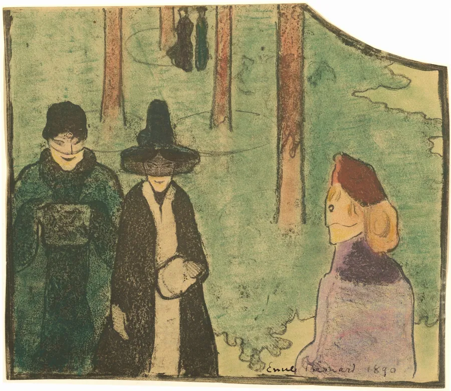 La Promenade by Emile Bernard