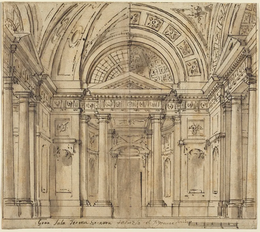 Design for Entrance to a Hall by Fabrizio Galliari