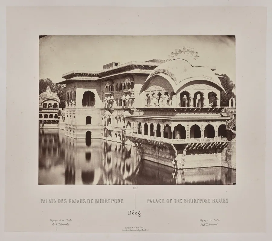 Palace of the Bhurtpore Rajahs, Dëeg by Louis-Théophile Marie Rousselet