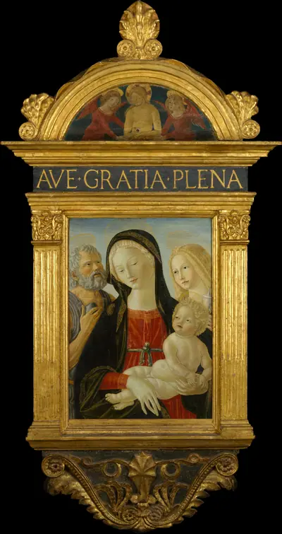 The Man of Sorrows with Two Angels