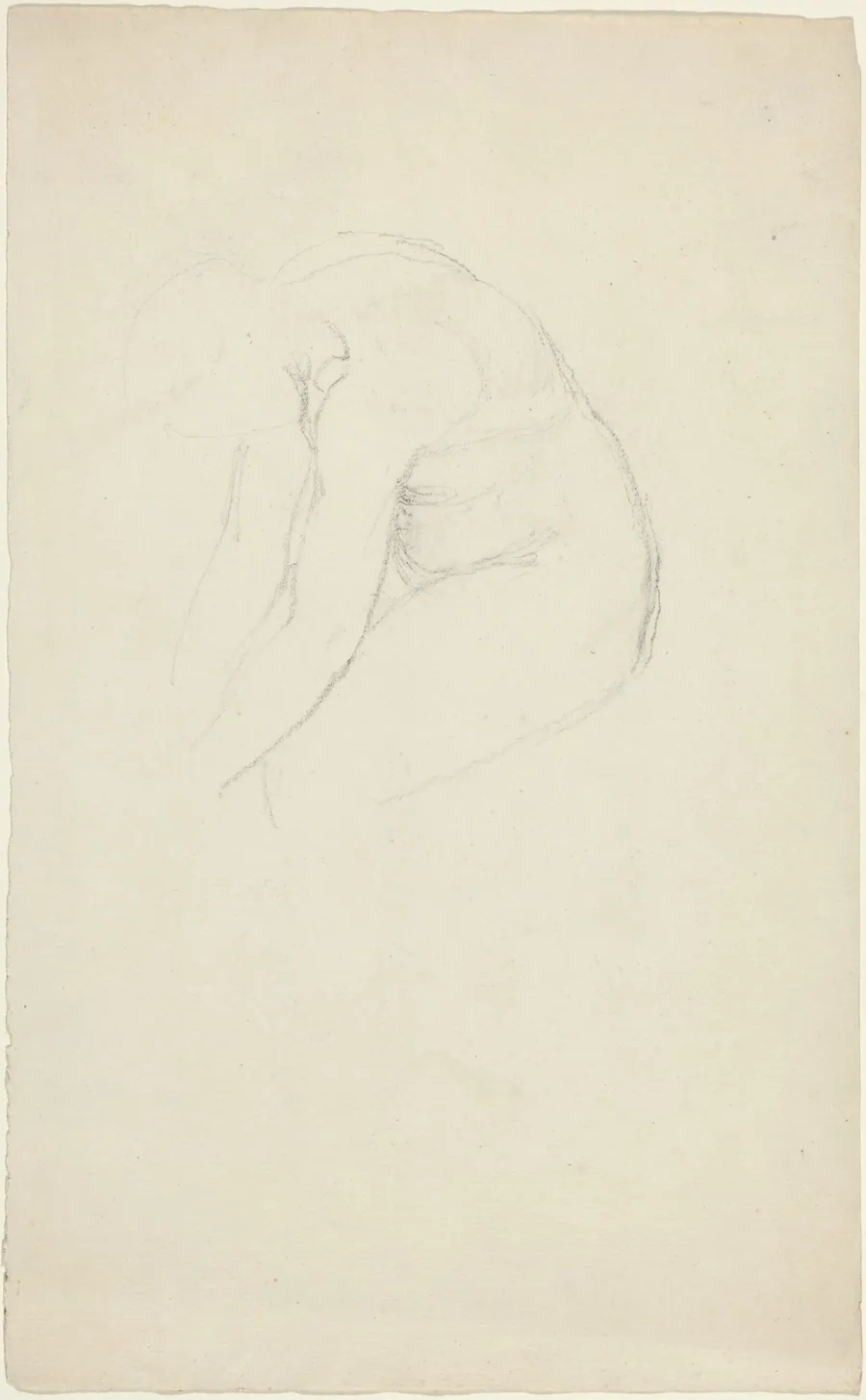 Seated Figure Bending Forward by John Flaxman