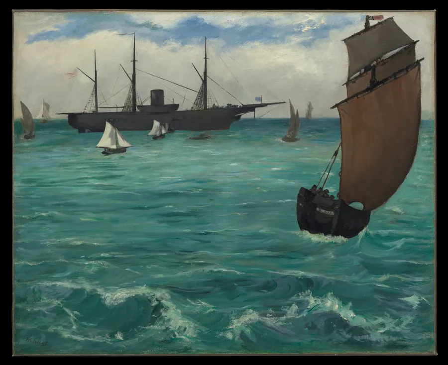 The "Kearsarge" at Boulogne by Edouard Manet