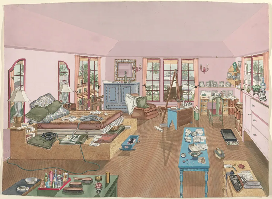 Bedroom, 1940 by Perkins Harnly
